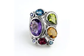 Madeira Ring- Multi Gemstones