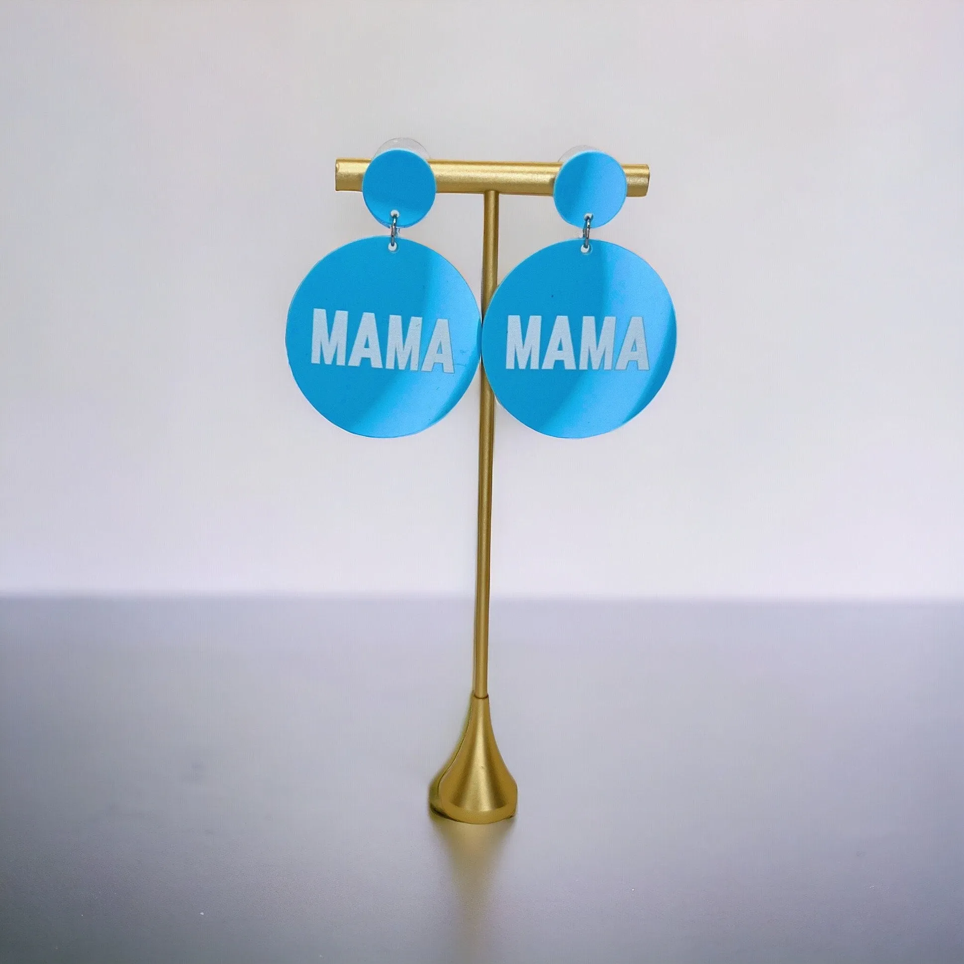 MAMA Earrings - Handmade Earrings, Baby Shower, New Mom, Mother’s Day, Mom Earrings, Momma Earrings, Pregnancy Announcement, Gender Reveal