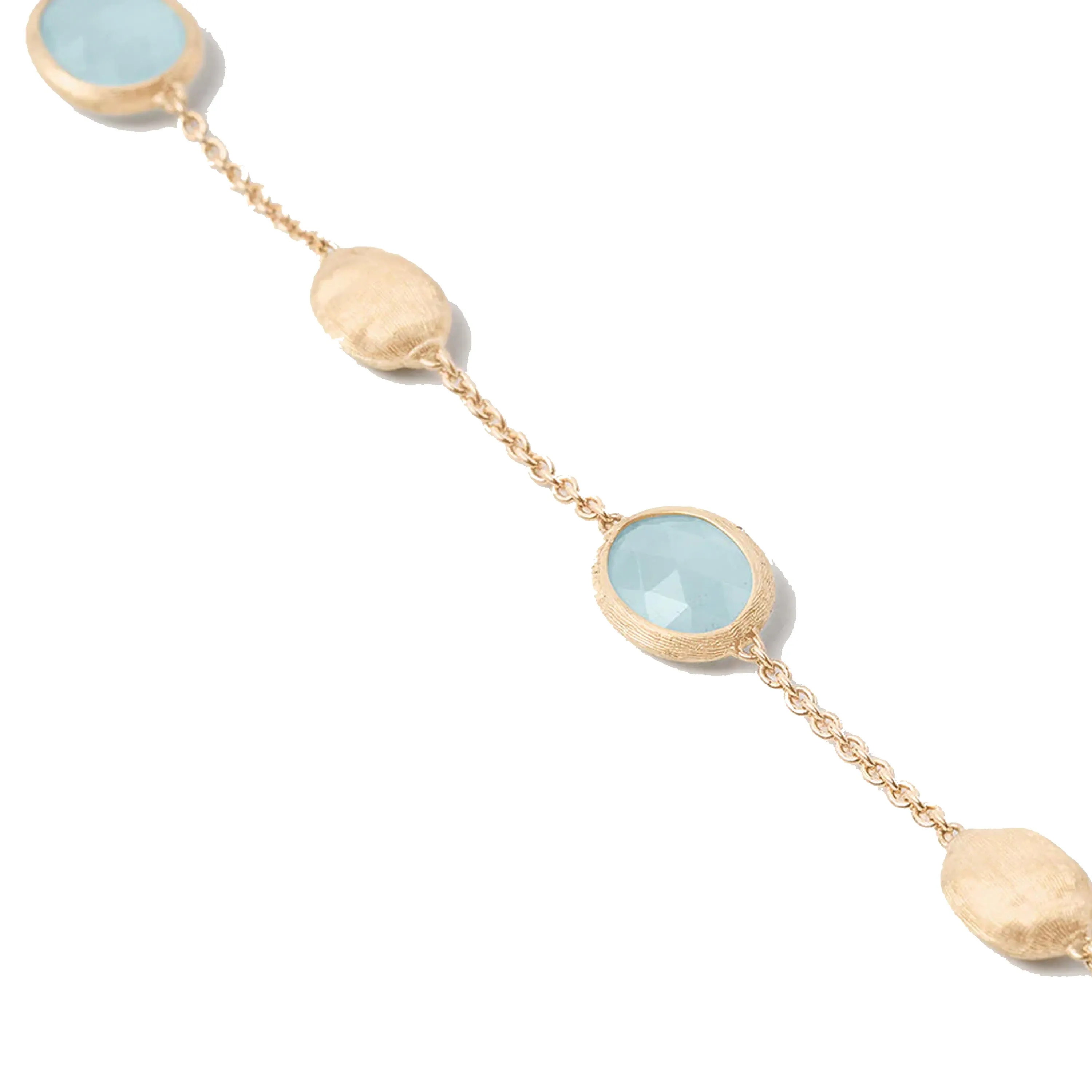 Marco Bicego 18K Yellow Gold Siviglia Aquamarine & Gold Bracelet