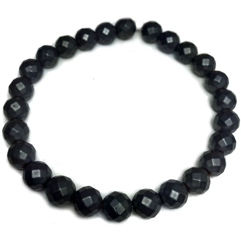 Matte Hematite Stretch Bracelet