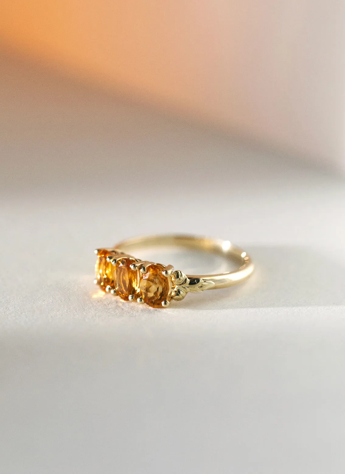 Max citrine ring 14k gold