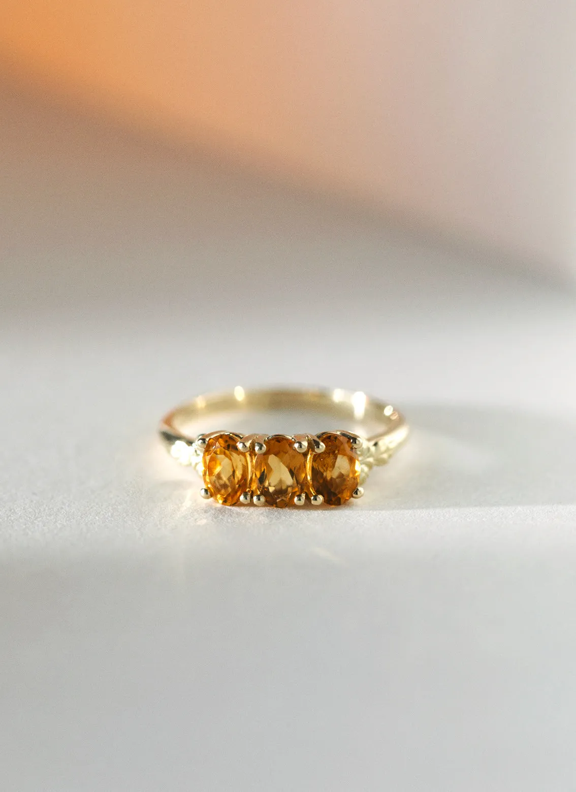 Max citrine ring 14k gold