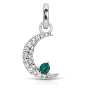 May Emerald Birthstone Charm - Moon (Rewards Store)