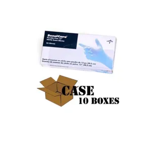 Medline - Sensicare - Ice Blue Nitrile Disposable Gloves - Case