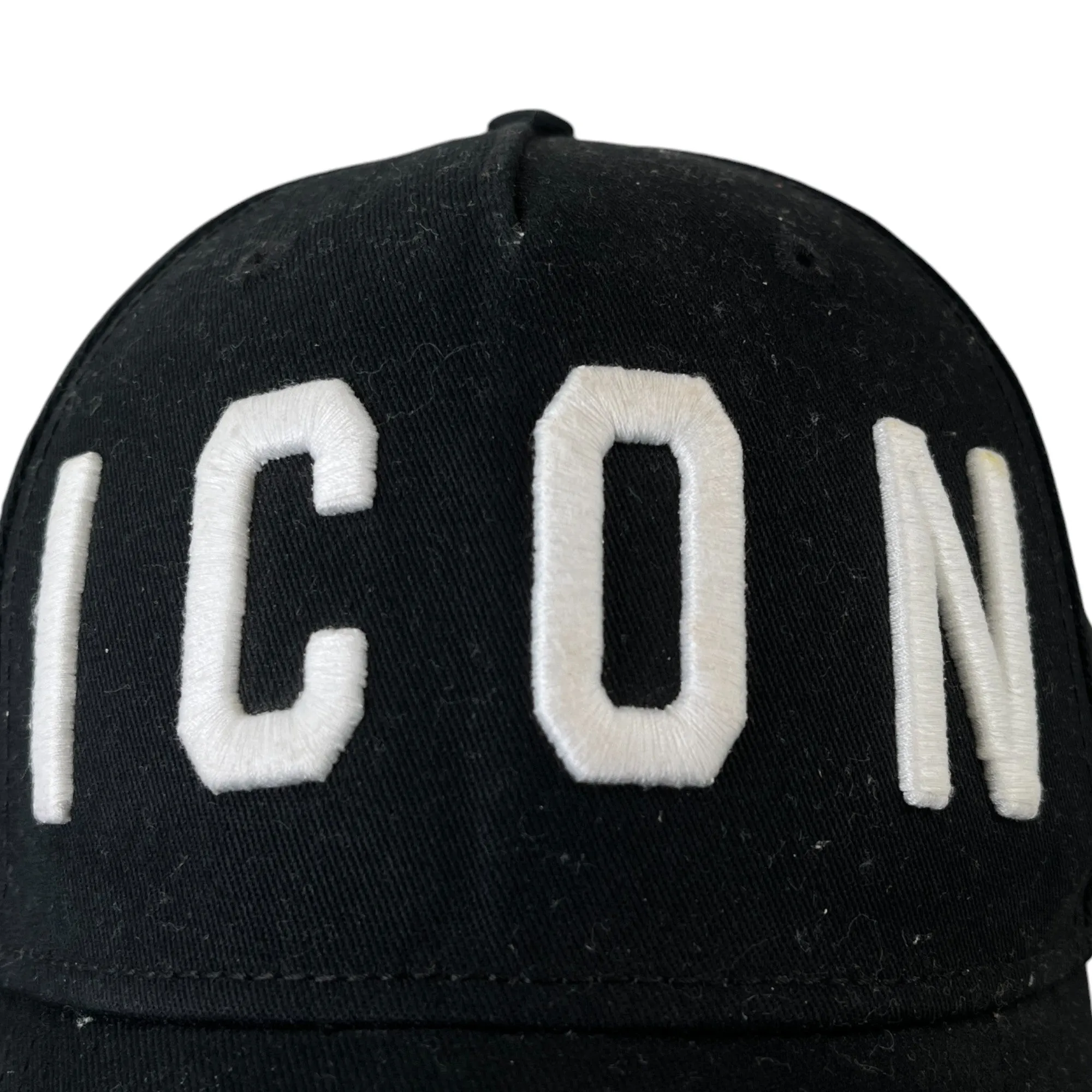 Men's Icon Logo Distressed Cap Black