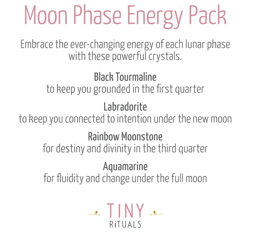 Moon Phase Energy Bracelet Pack by Tiny Rituals