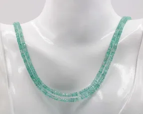 Natural Emerald Beaded Strand Genuine Emerald Russian Emerald Beaded Necklace Faceted Emerald Gemstone Necklace Graduated Emerald Necklace SKU 6142780