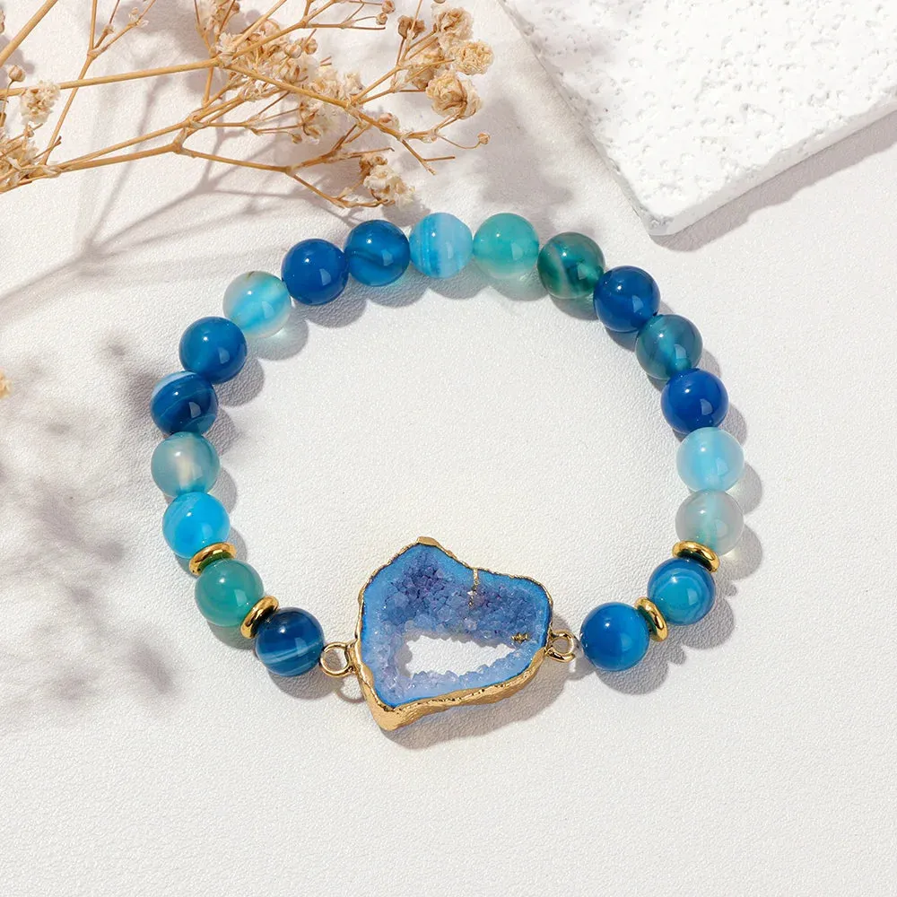 Natural Gemstone Beaded Bracelet