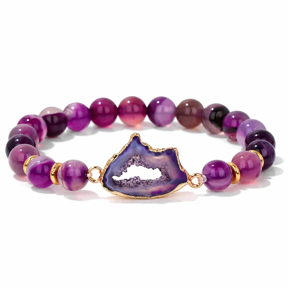 Natural Gemstone Beaded Bracelet