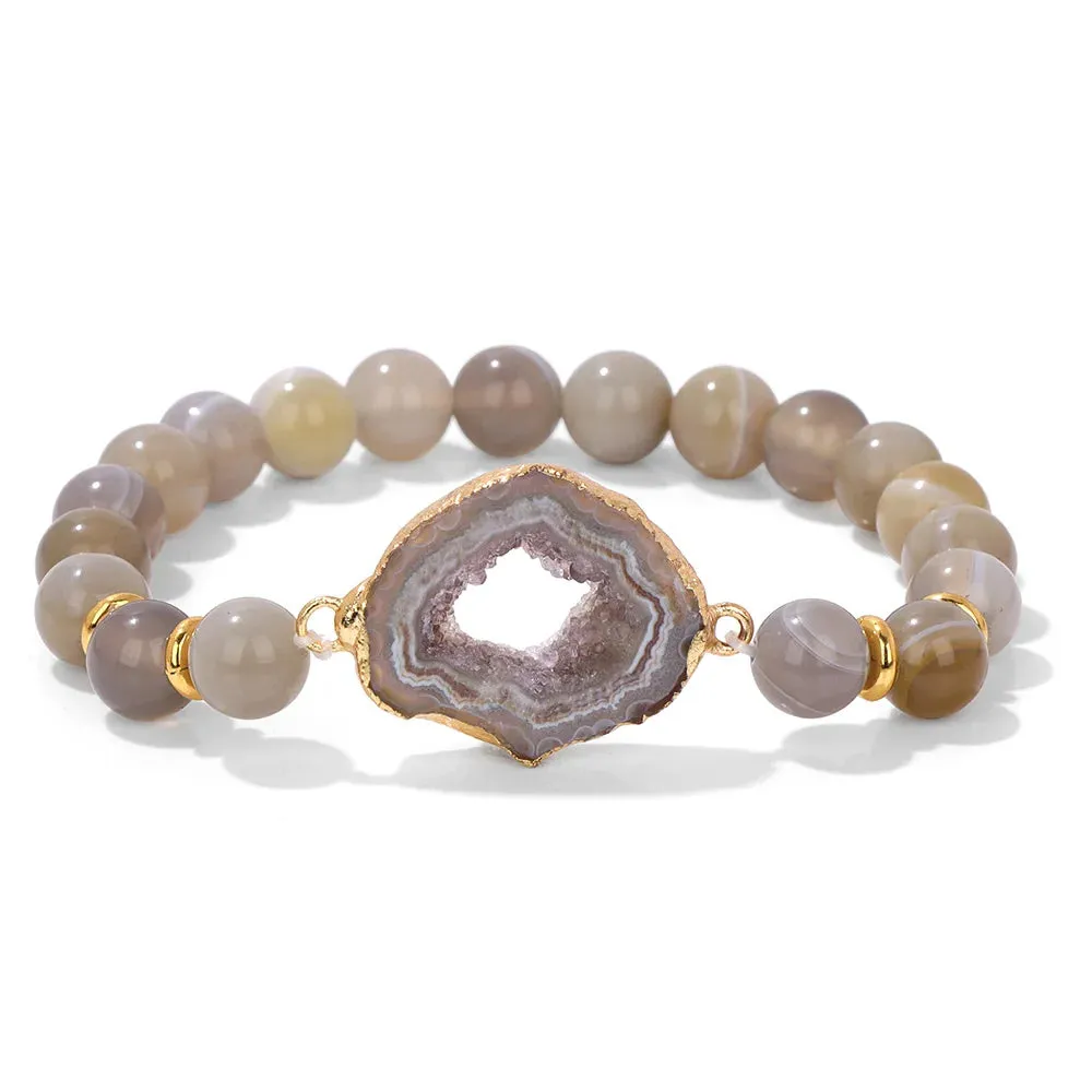 Natural Gemstone Beaded Bracelet