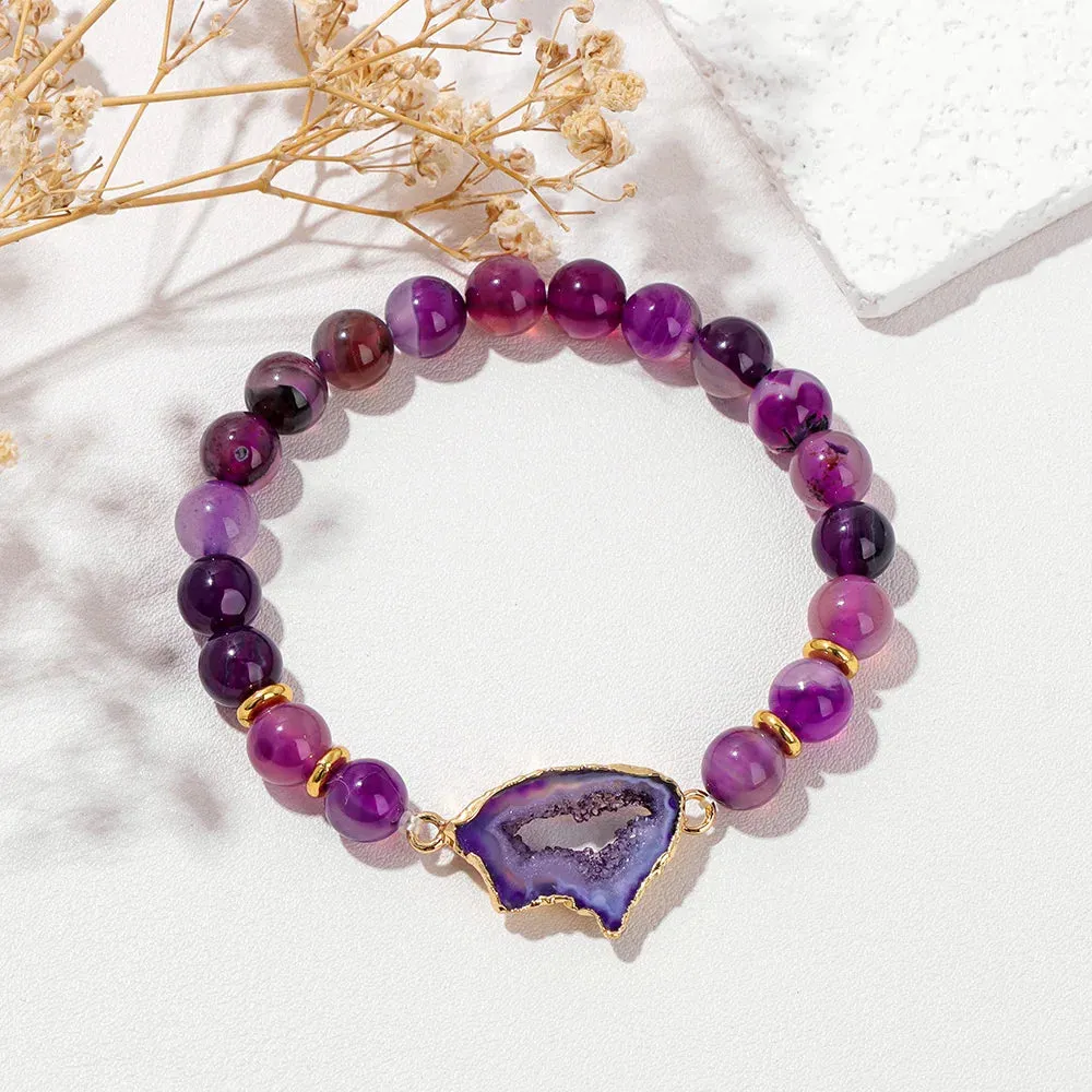 Natural Gemstone Beaded Bracelet