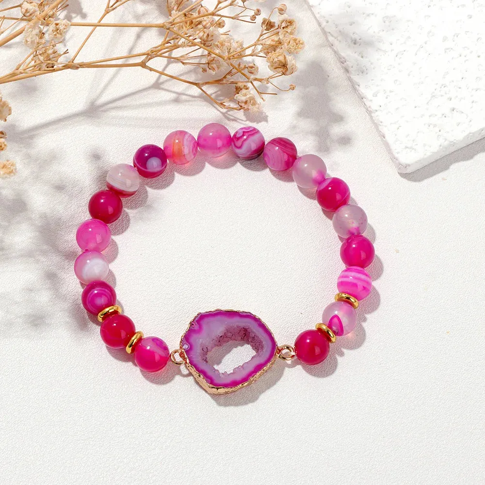 Natural Gemstone Beaded Bracelet