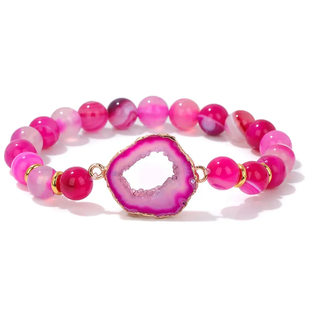 Natural Gemstone Beaded Bracelet