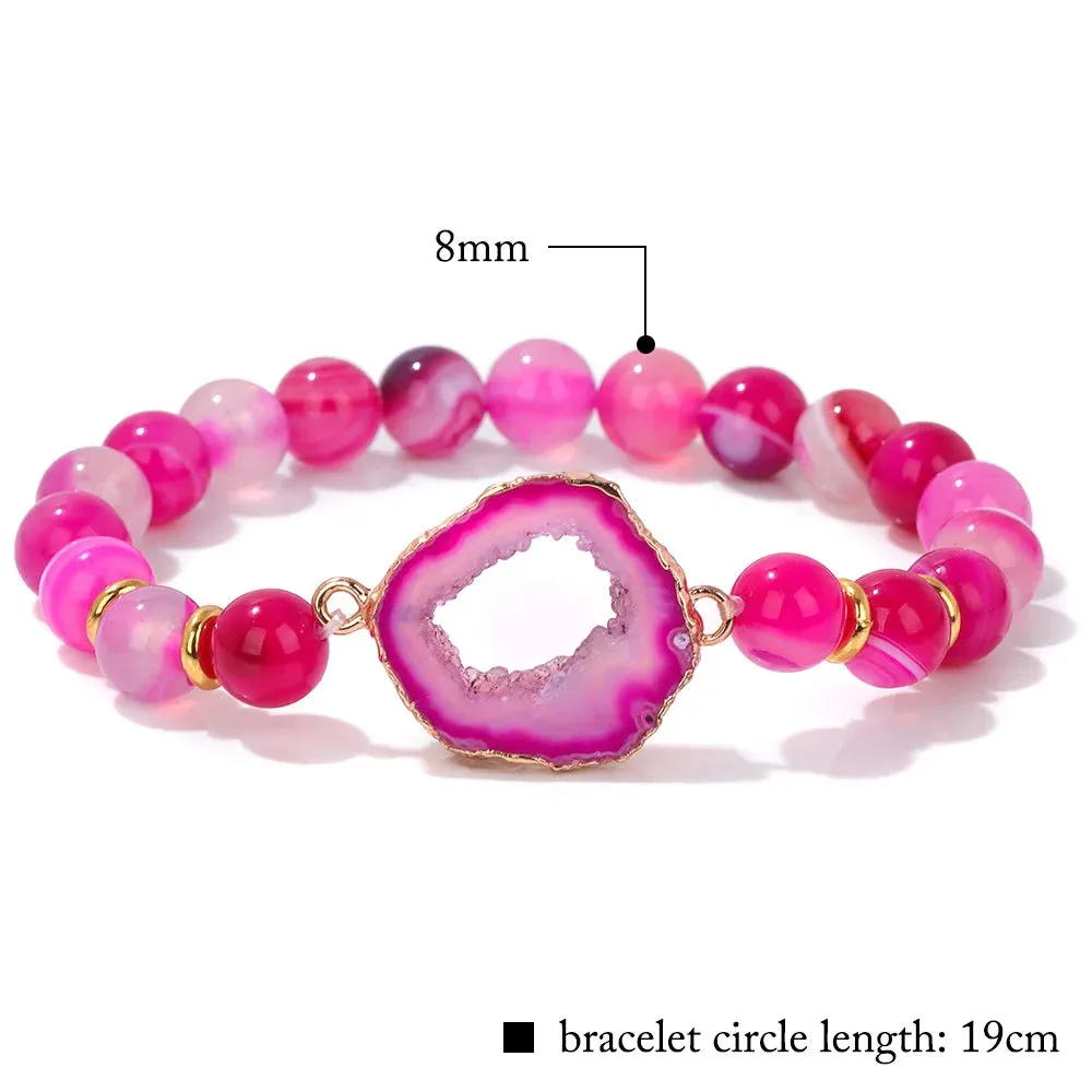 Natural Gemstone Beaded Bracelet