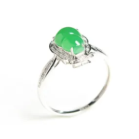 Natural Jade Ring Jadeite Gold Gourd Ring RG62