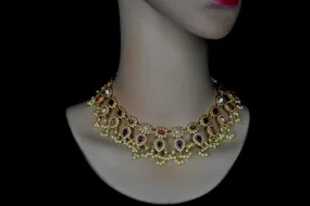 Navaratna Guttapusalu Necklace Set