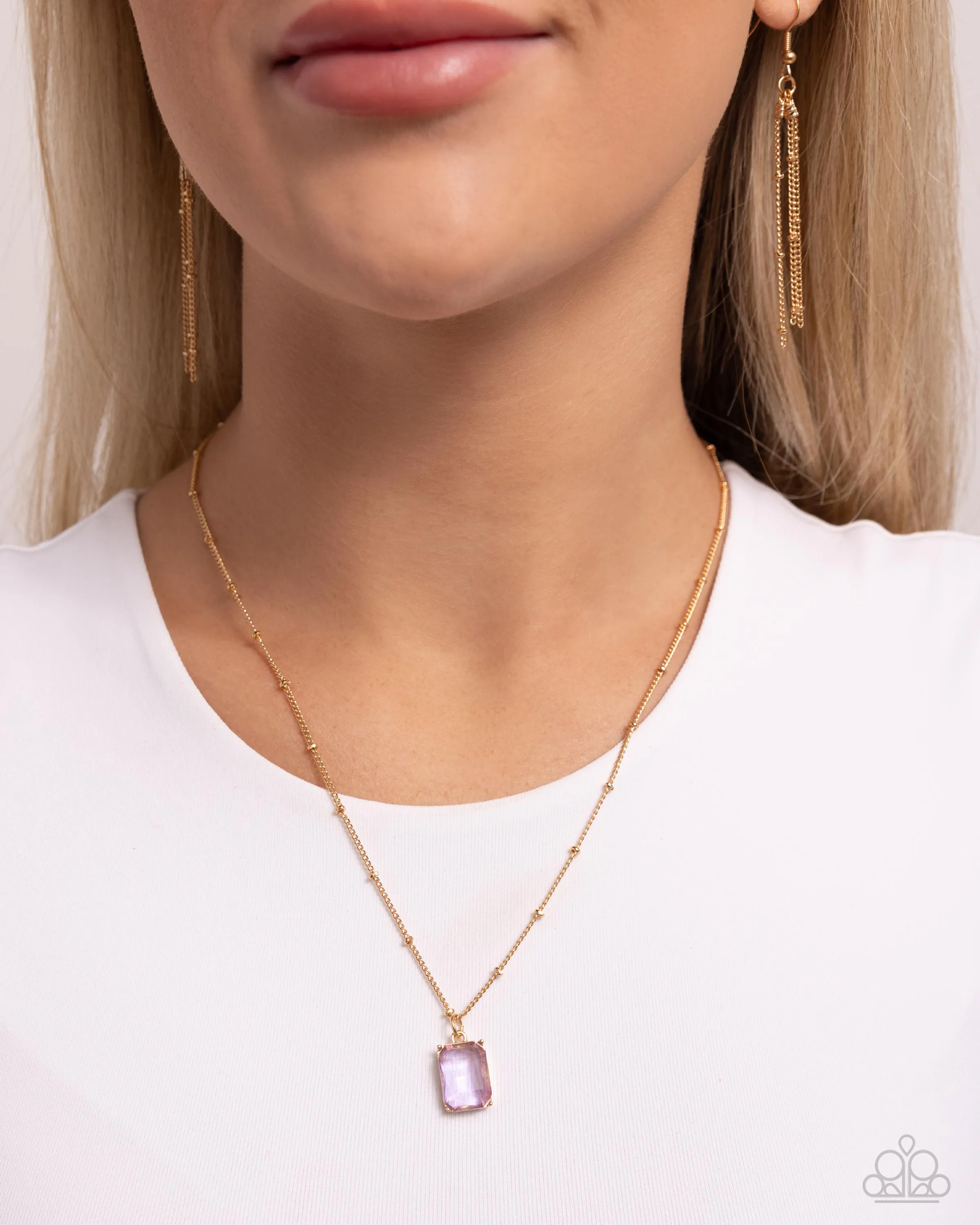 Necklaces Suave Simplicity - Purple N066