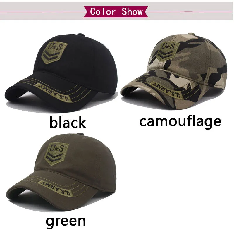 New Cotton CAMO USA Men Baseball Cap Hats For Women Snapback Caps Gorra Summer Bone Army Tactics Men's Baseball Hat Trucker Cap