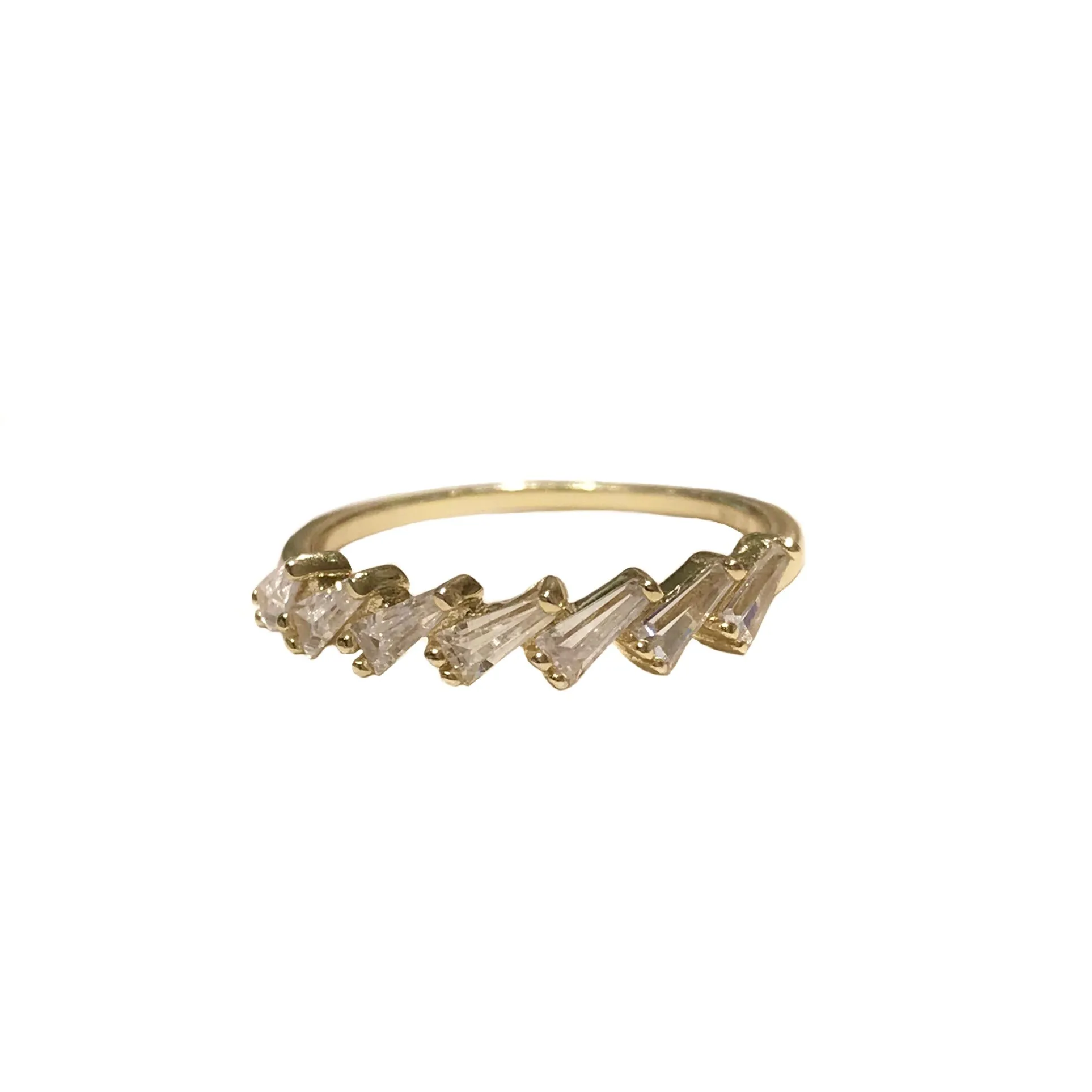 Noelia Baguette Slant Ring