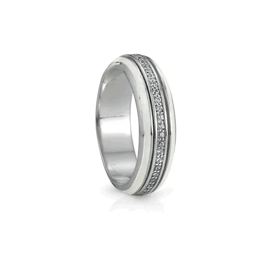 Oasis Sterling Silver Meditation Worry Ring