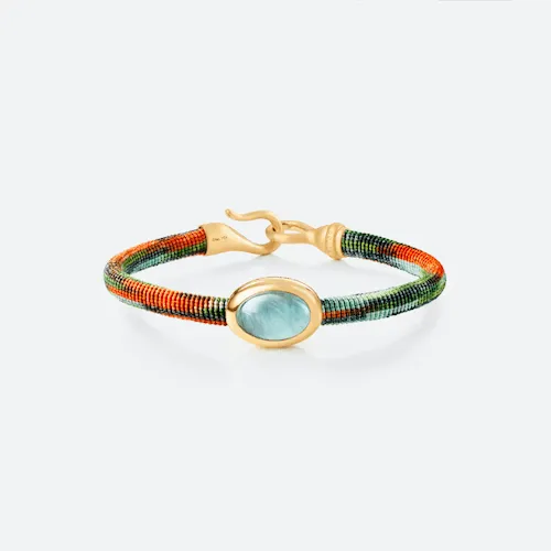 Ole Lynggaard Life Bracelet with Aquamarine 6mm - Tropic