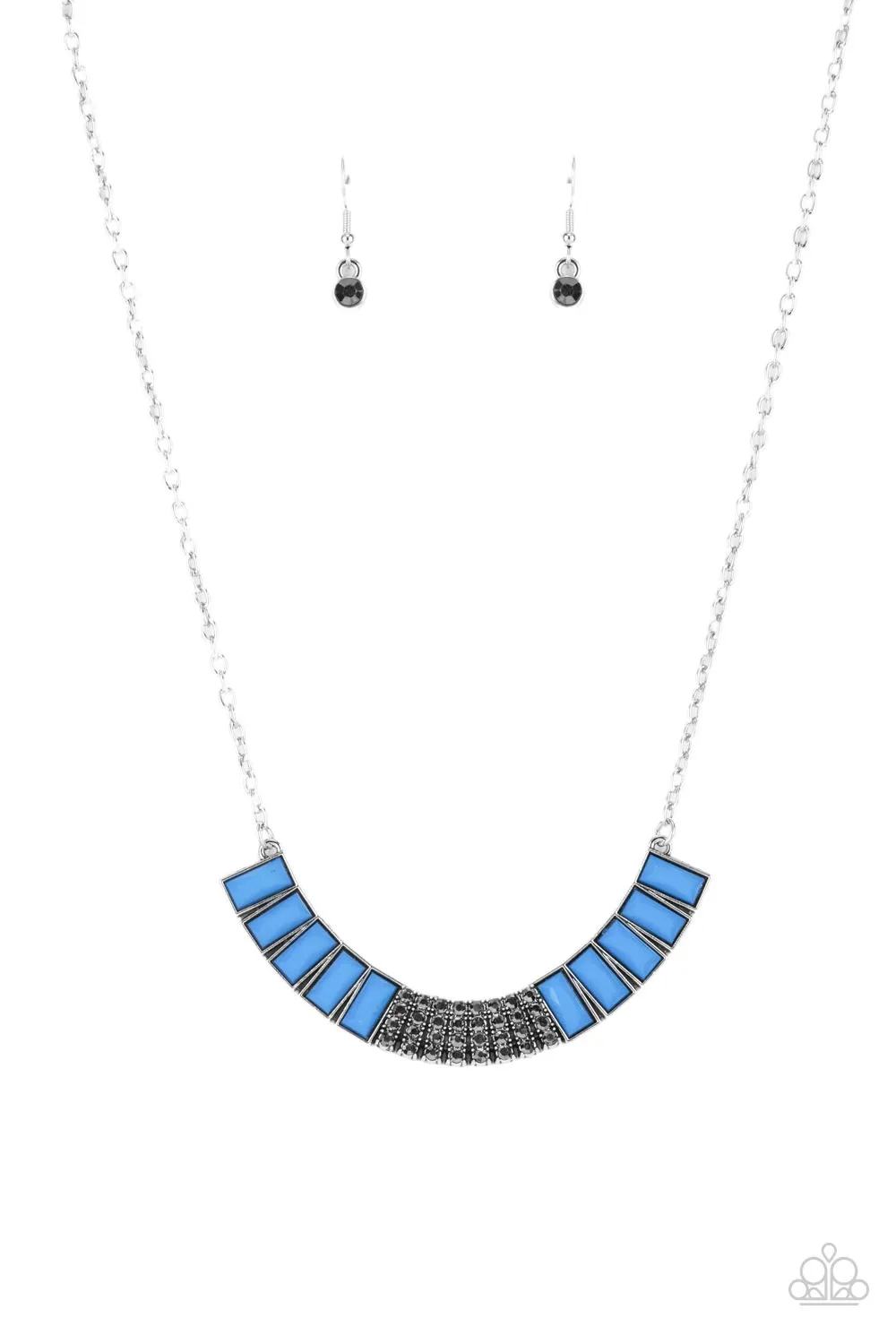 Open Door Jewelry - Coup de MANE - Blue Necklace - Paparazzi Accessories