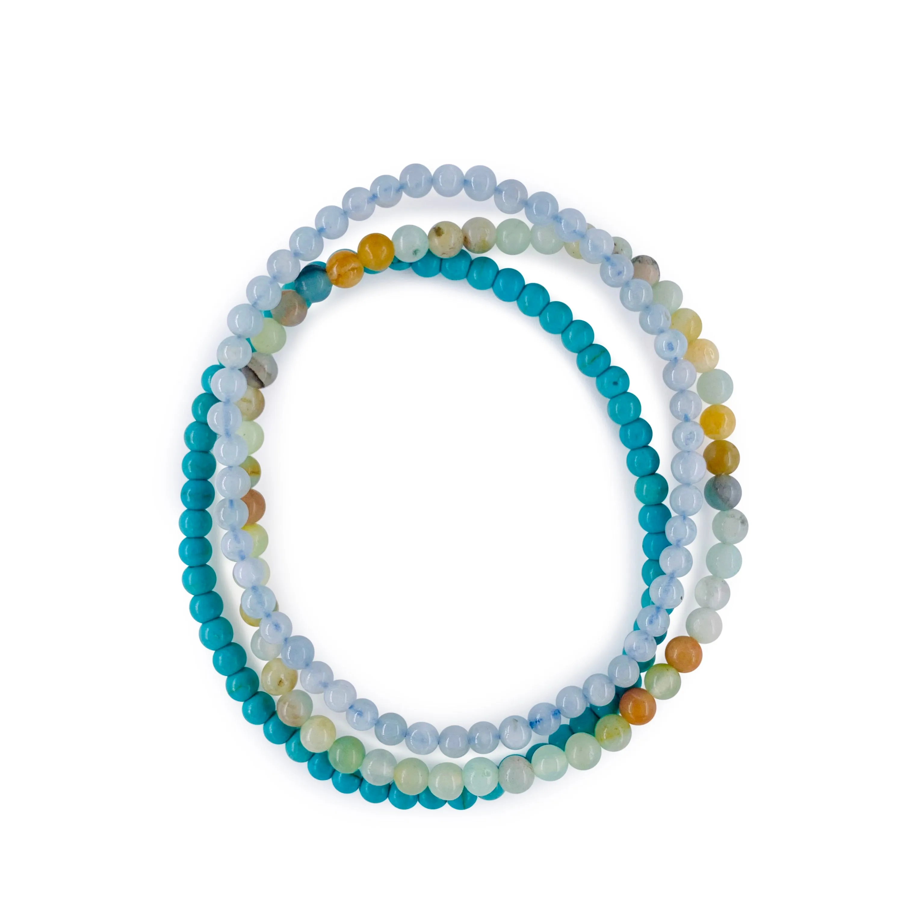 Peace Harmony Stackable Crystal Bracelet Set