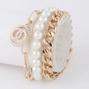 Pearl Multi Chain Bracelets