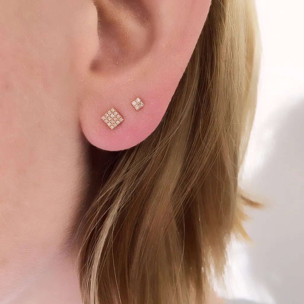 Petite Square Post Earrings