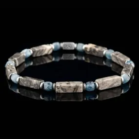 Picasso Jasper - Aquamarine Bracelet IV (4mm)