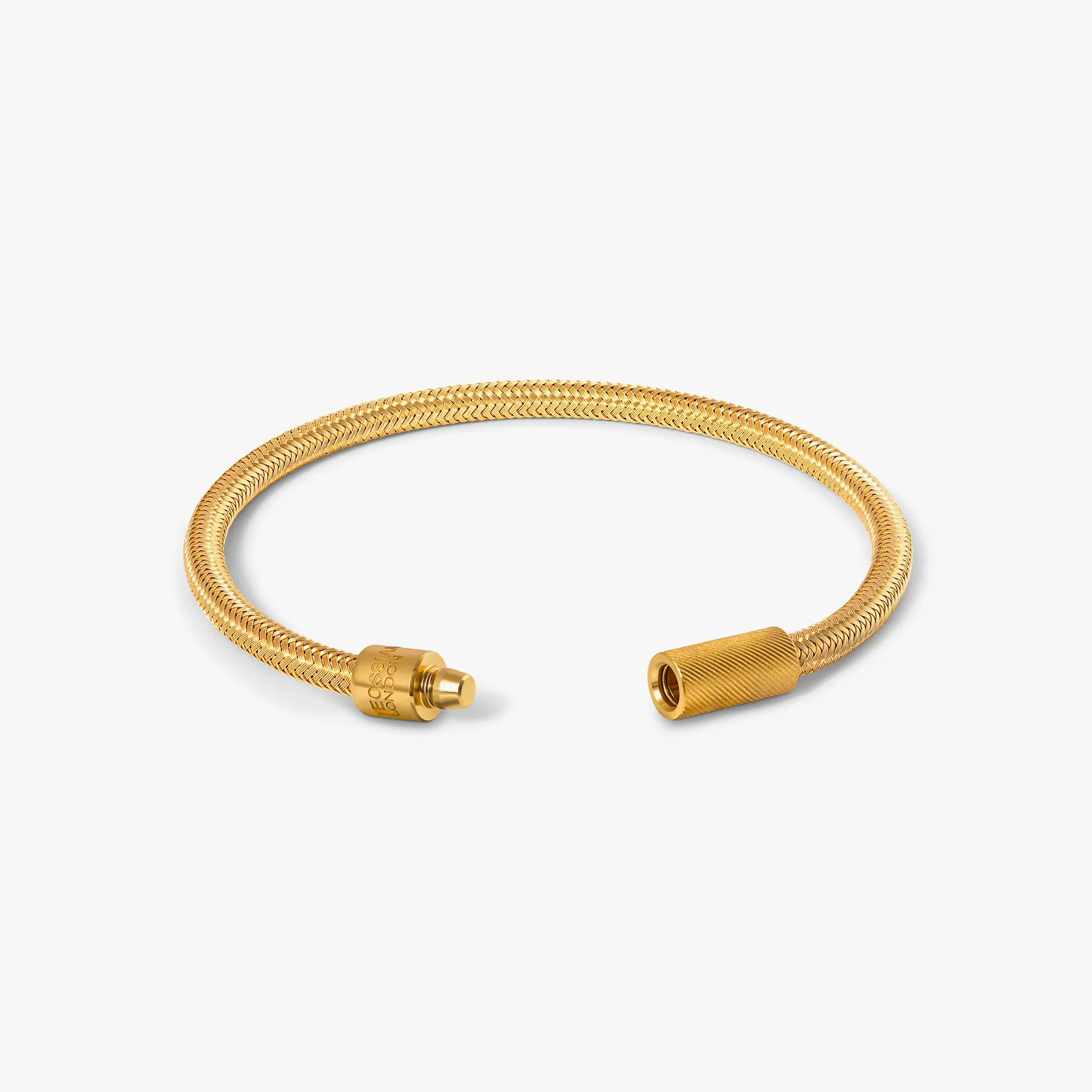 Pop Rigato Rame Bracelet In Yellow Gold Plated