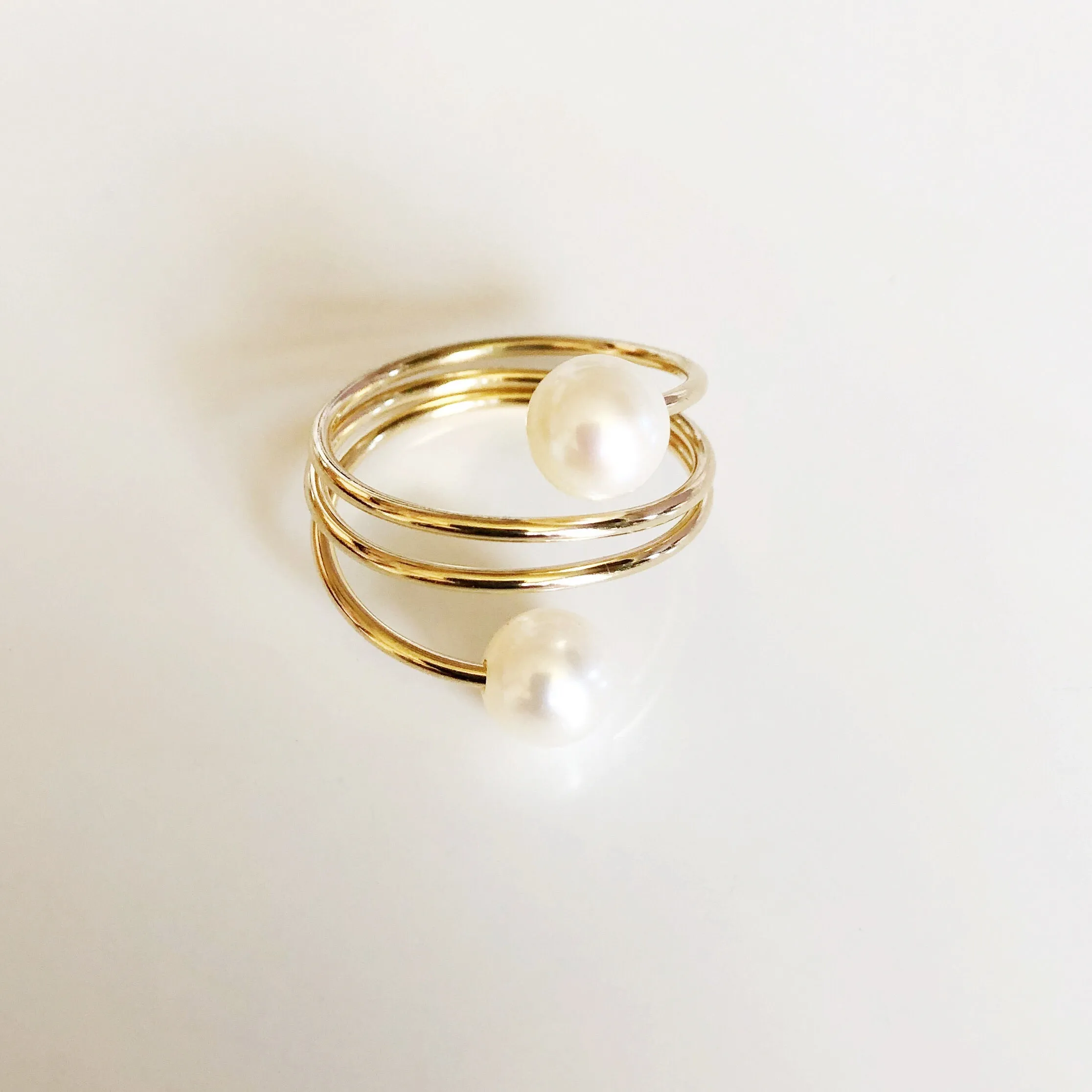 Ring IHILANI - white pearls (R167)