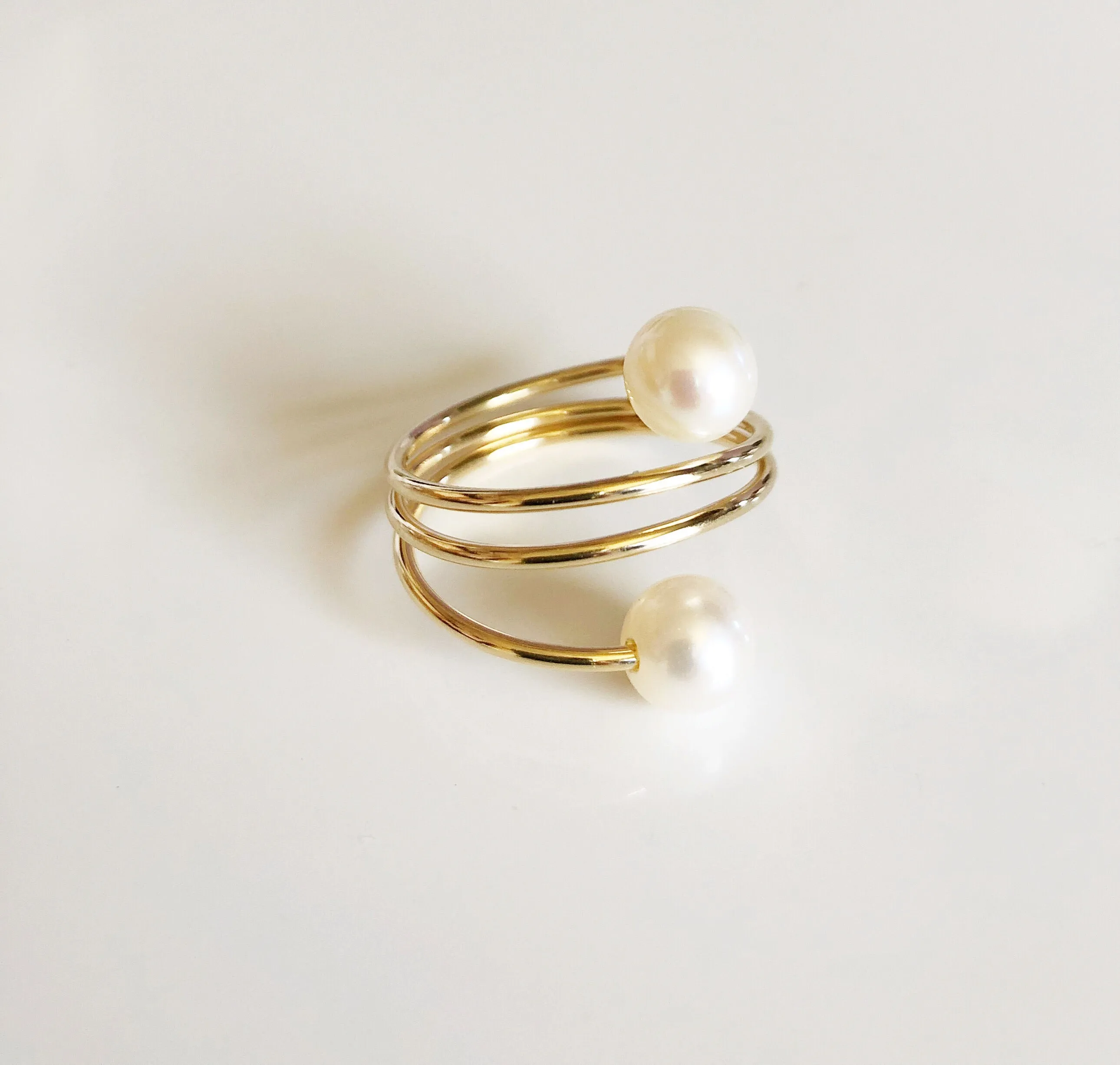 Ring IHILANI - white pearls (R167)