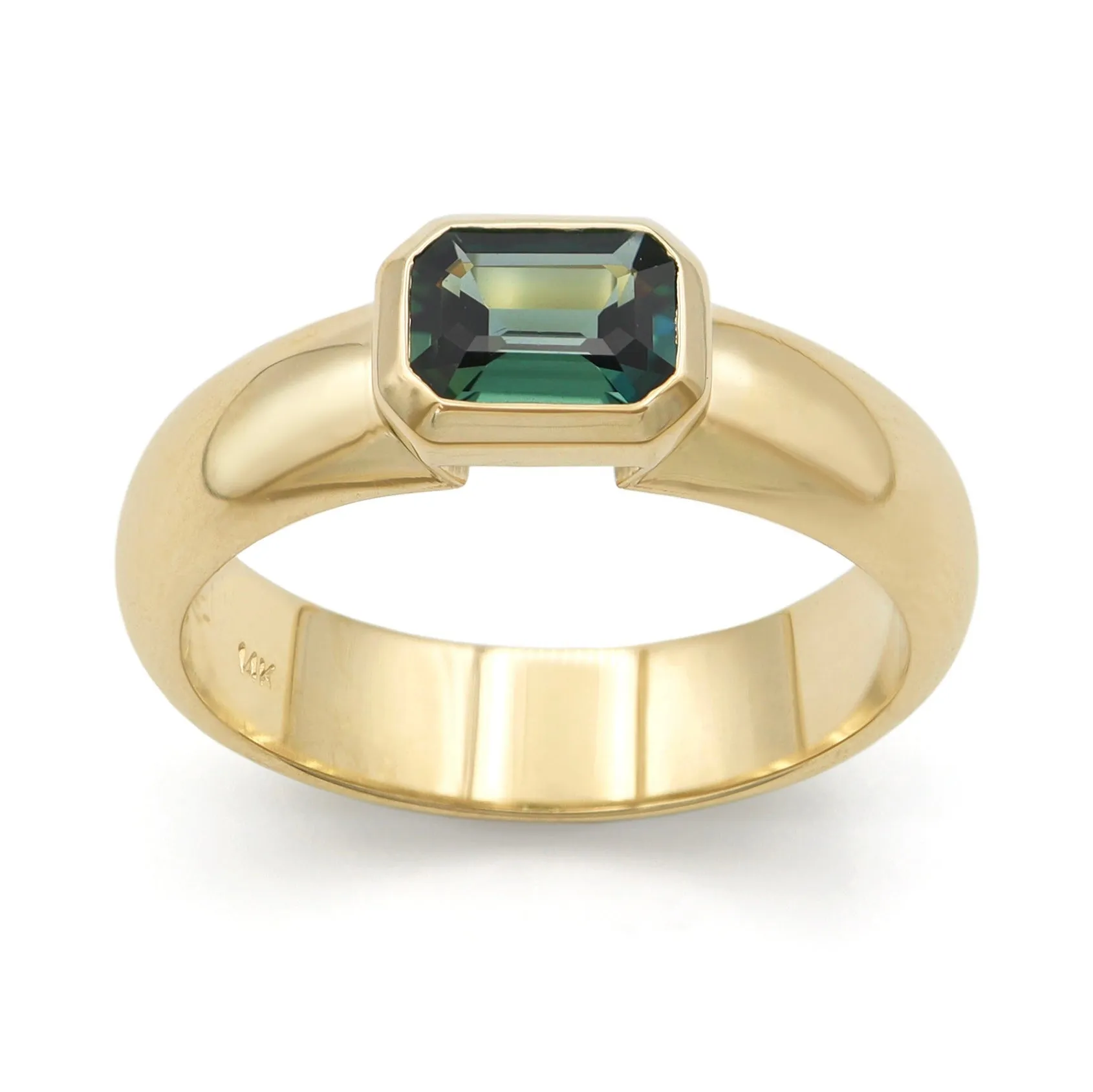 Rowlands Ring • Teal Sapphire