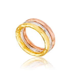 Sarah Stretton Hammered Gold Ring