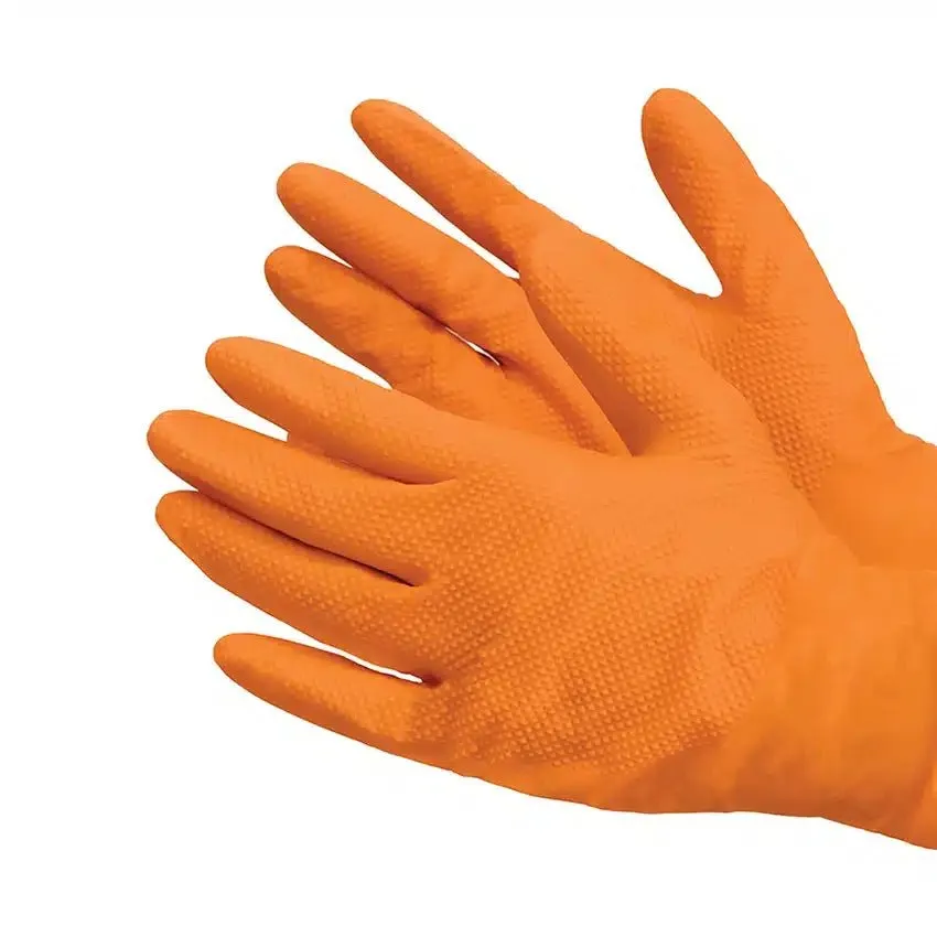 ShuBee Orangathangs Orange Nitrile Gloves