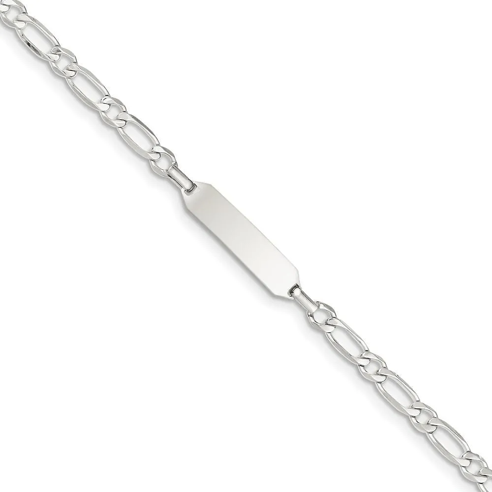 Silver Engraveable Children ID Bracelet