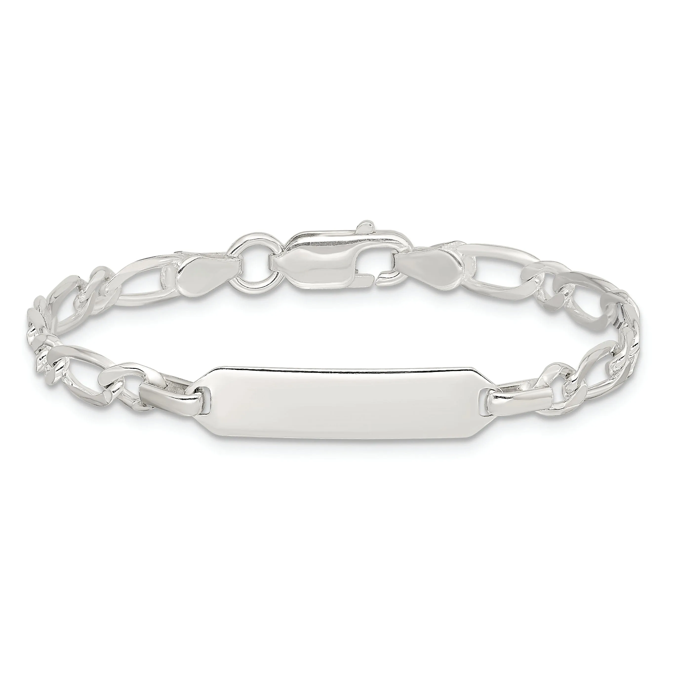 Silver Engraveable Children ID Bracelet