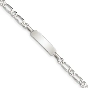 Silver Engraveable Children ID Bracelet