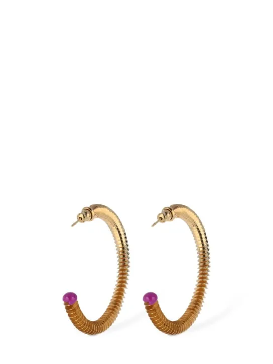 So-le Studio   Loop small enamel earrings 