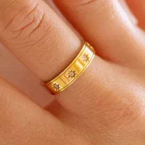 Star Crossed Ring Gold