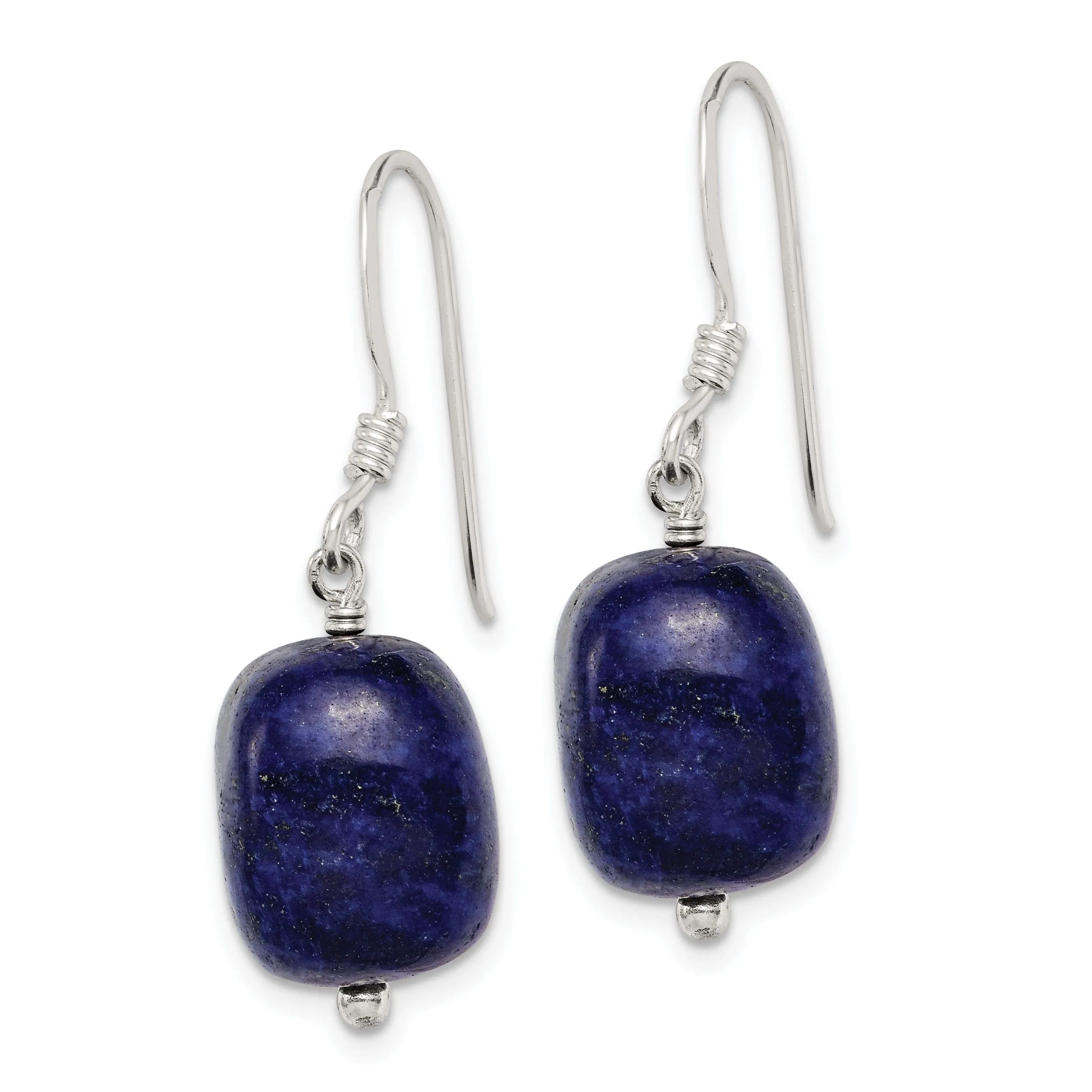 Sterling Silver Blue Sodalite Drop Earrings