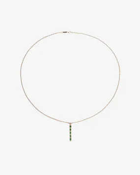 Suzanne Kalan - Women's Emerald Baguette Necklace - (Yellow Gold)