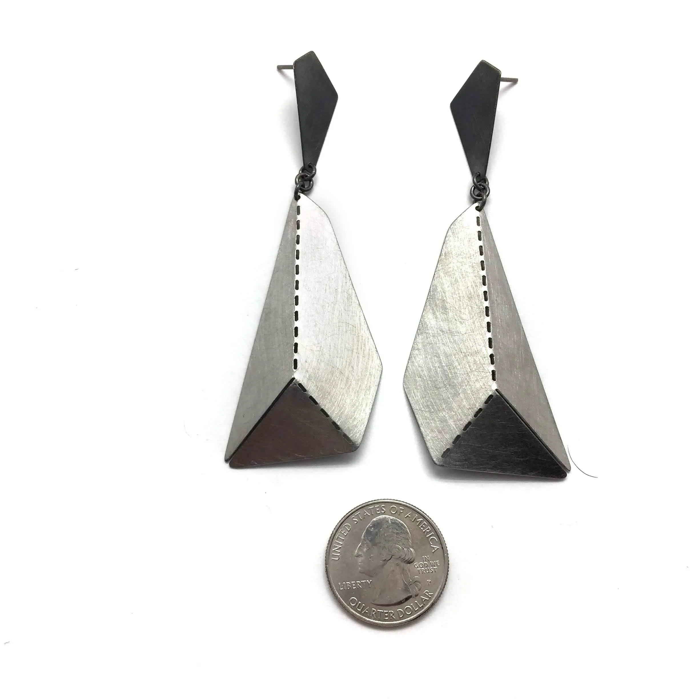 Tall Origami Earrings