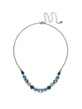 Tansy Half Line Tennis Necklace - NDQ14ASMLS