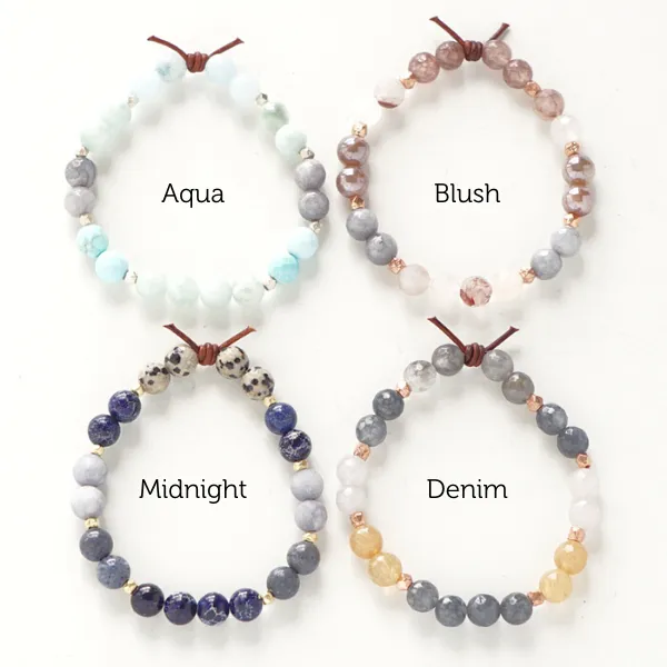 Thank You Bracelet - Aqua | Thank You Jewelry