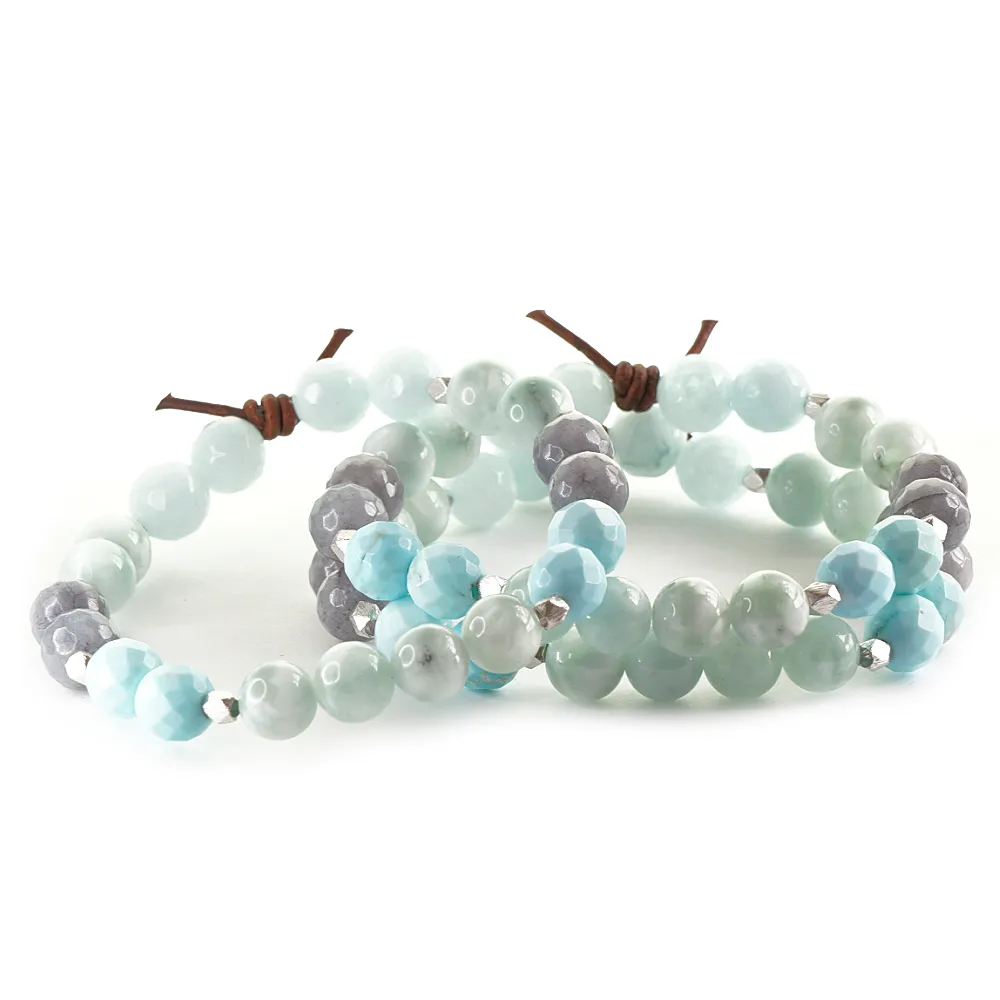 Thank You Bracelet - Aqua | Thank You Jewelry