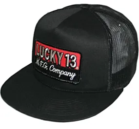 The BRICK Poplin/Mesh Trucker Cap - BLACK