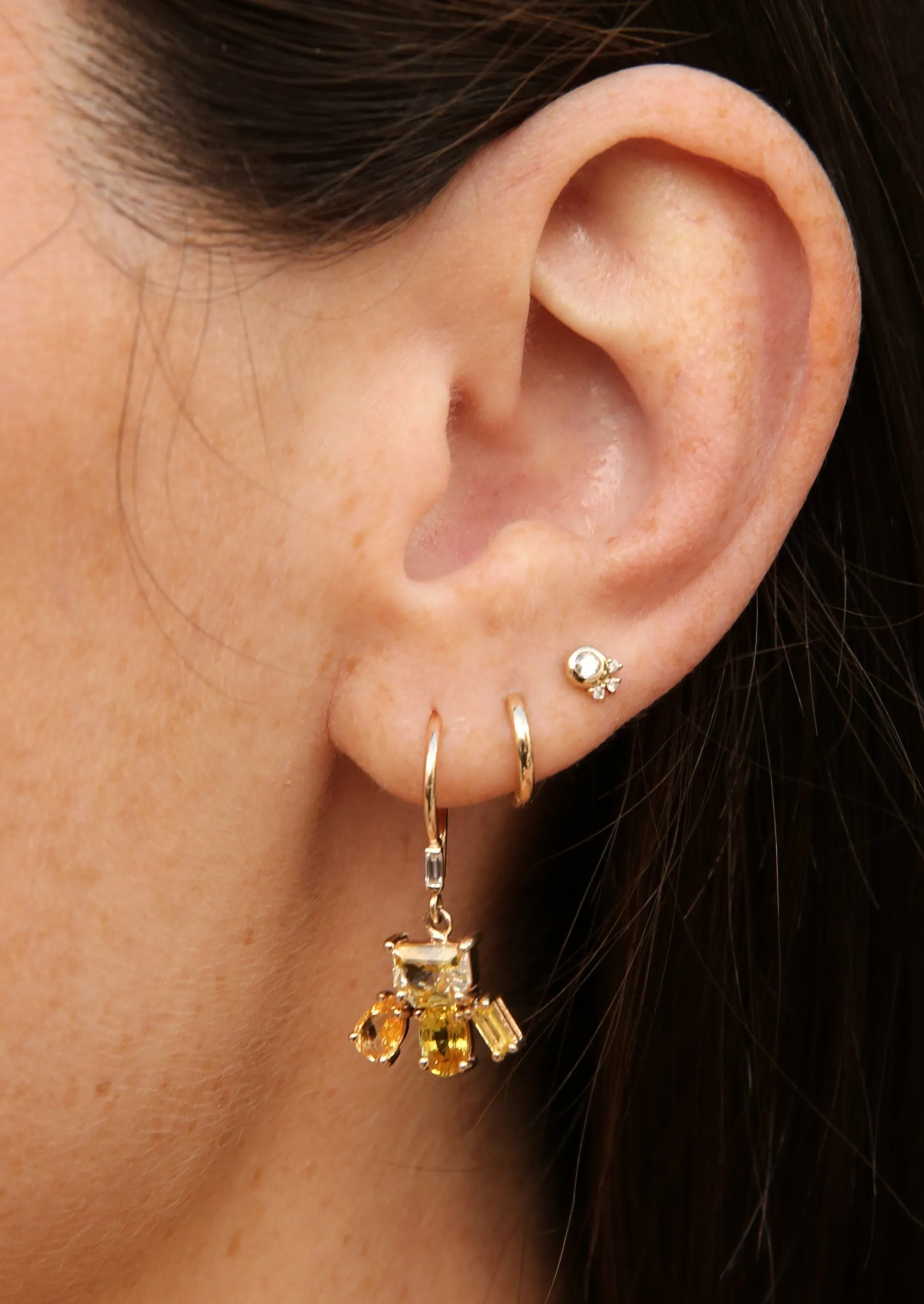 The Feliz Yellow Sapphire Drop Earrings