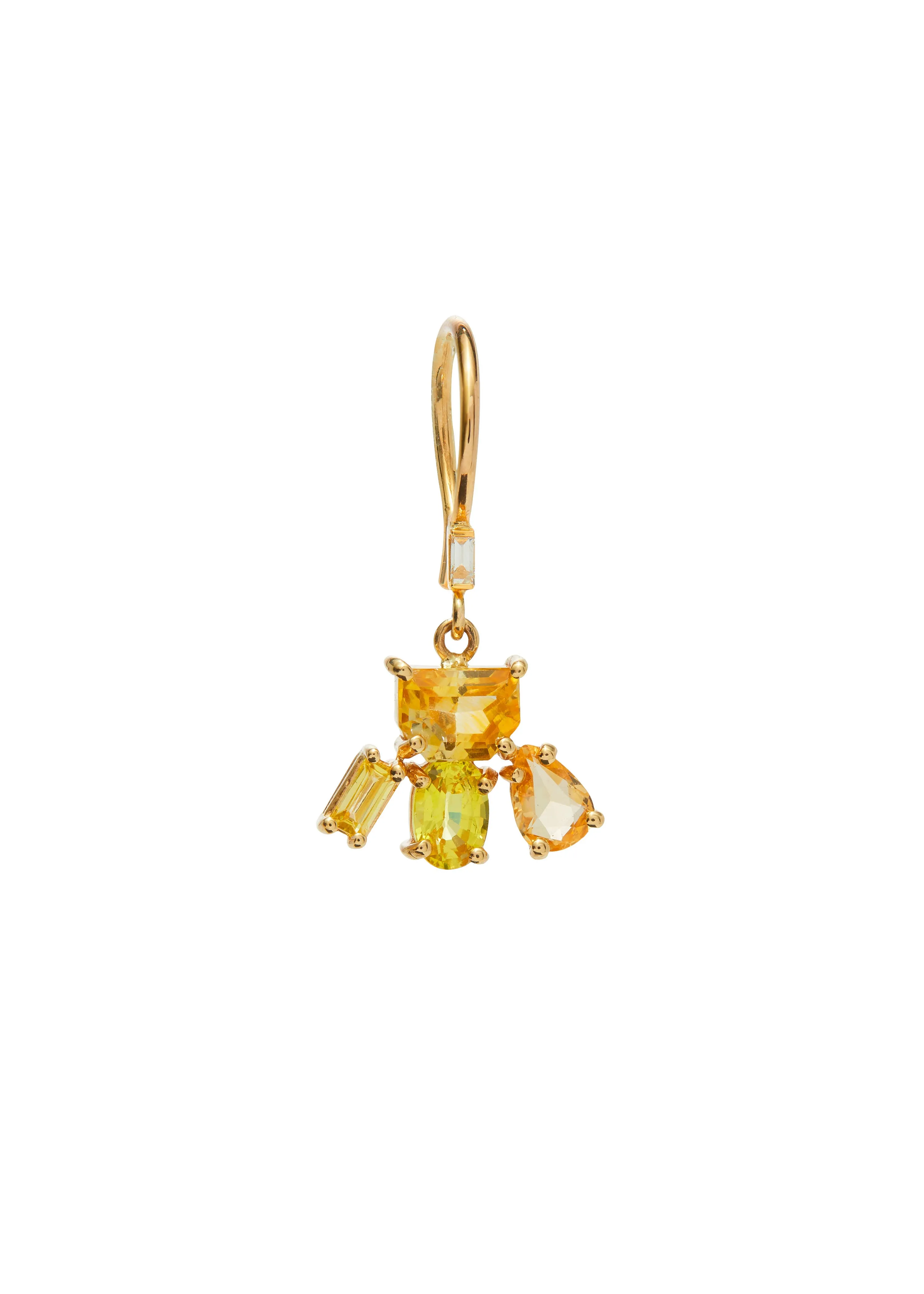 The Feliz Yellow Sapphire Drop Earrings